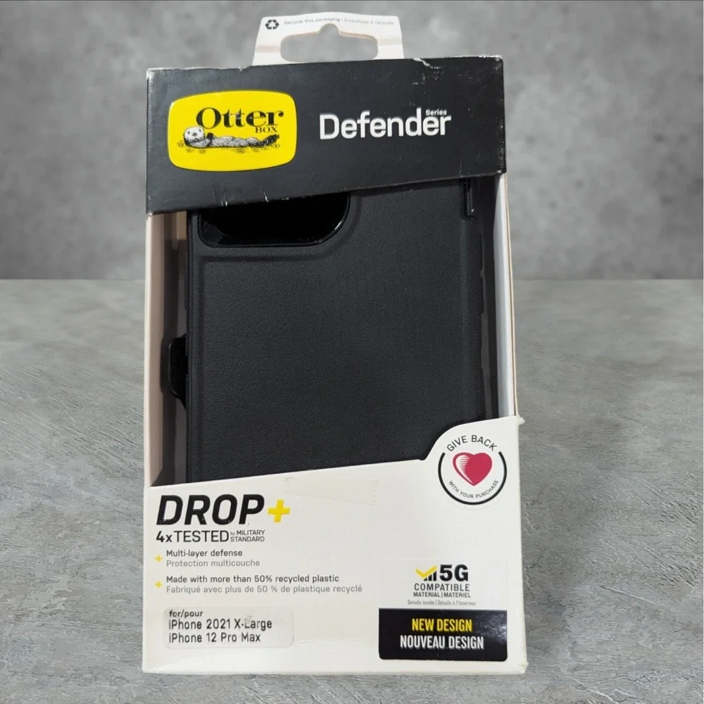 OtterBox Defender Holster Case for Apple iPhone 13 Pro Max/2021 X-Large Black W9